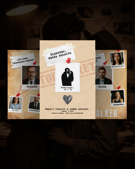 Trylogia Śledcza dla Par: ŚLEDZTWO: NASZA RELACJA + Kto zabił Profesora Weissa? + S.T.A.L.K.E.R