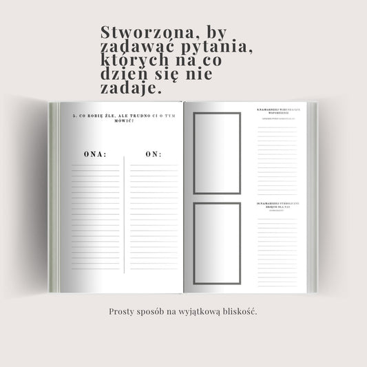 Wersja papierowa - Dziennik relacji: Relacja to rozmowa, zacznijcie ją tutaj. + E-book GRATIS!