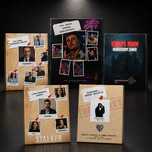 5 Spraw do Rozwiązania – Zestaw Gier Śledczych PDF