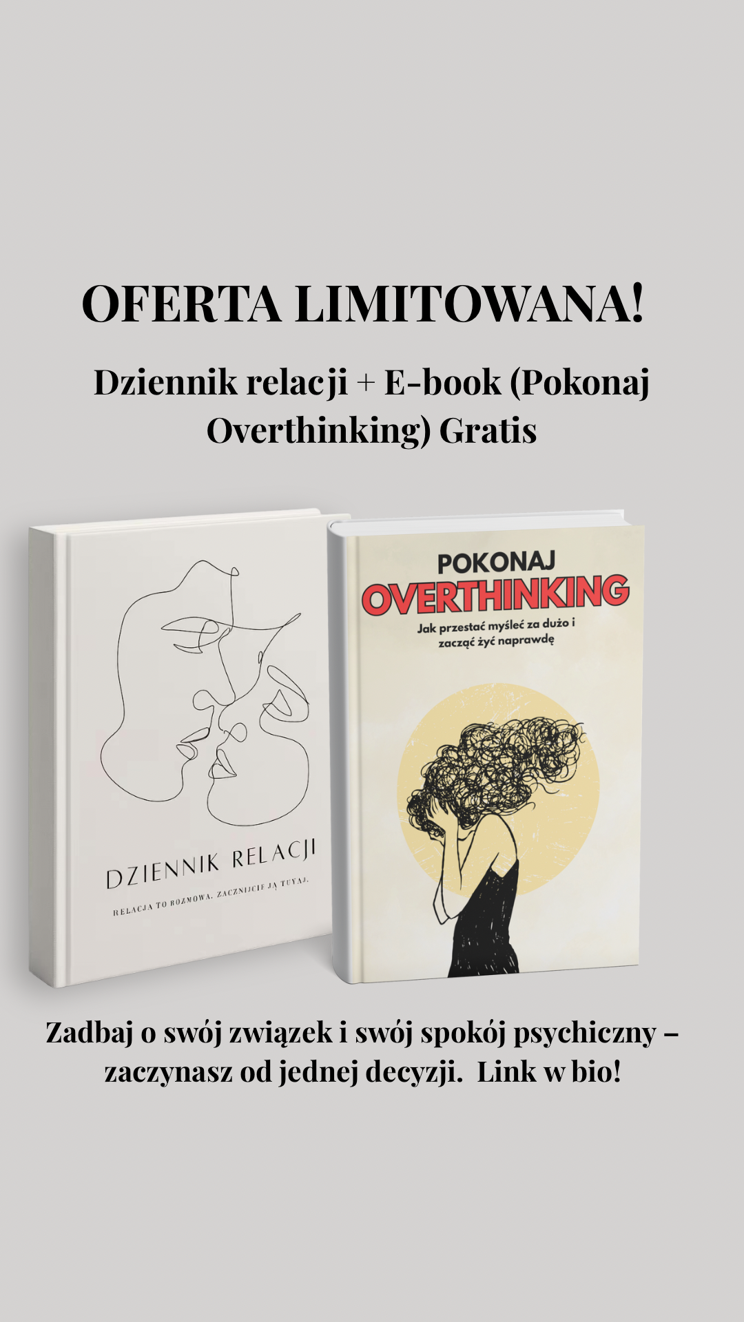 Pokonaj Overthinking: Jak przestać myśleć za dużo i zacząć żyć naprawdę. (E-book)