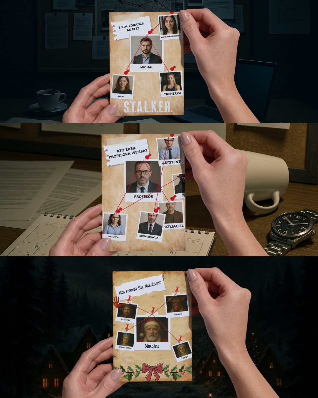 Trylogia Gier Detektywistycznych – Weiss + Mikołaj + S.T.A.L.K.E.R.