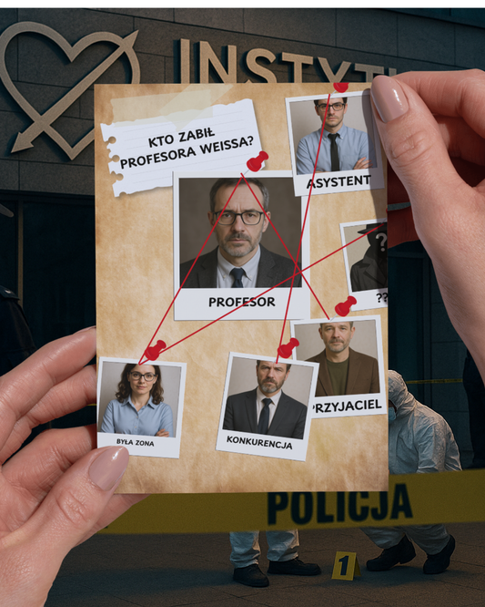 Kto zabił profesora Weissa? - Gra fabularna dla par!