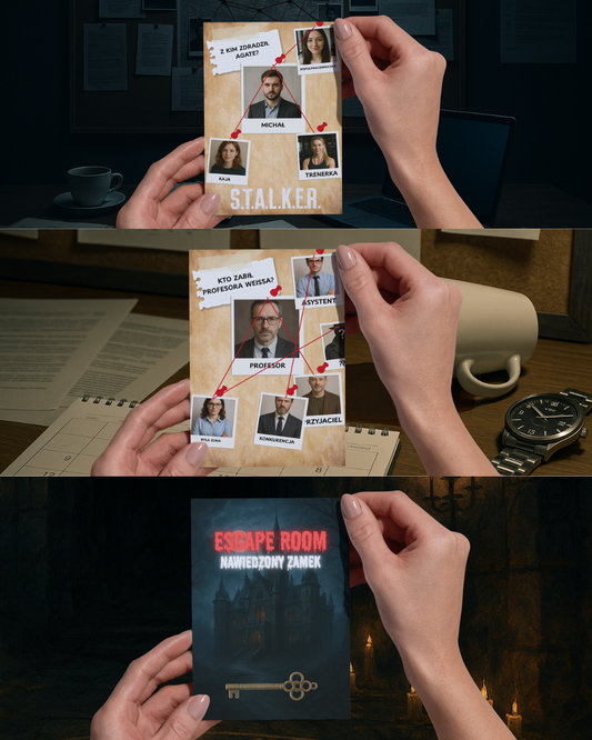 Zestaw: "Kto zabił profesora Weissa?", " Nawiedzony Zamek",  "S.T.A.L.K.E.R: Z kim zdradził Agatę"